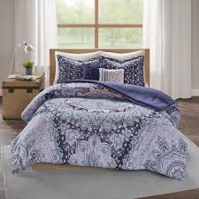 Intelligent Design Skye Blue Boho 5 Piece Comforter Set