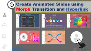Don't except the animations to start playing along with the morph effect. Create Animated 5 Powerpoint Slides Using Morph Transition And Hyperlink Softgram