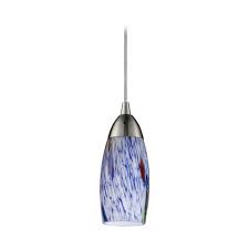 Modern Mini Pendant Light With Art Glass 110 1bl Opi Gel