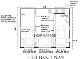 3 Car Loft Designer Garage Plans