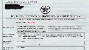 designation of homestead offers