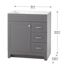 Vanity, depending on your project's scope and scale. Home Decorators Collection Thornbriar 30 In W X 21 In D Bathroom Vanity Cabinet In Cement Tb3021 Ct The Home Depot