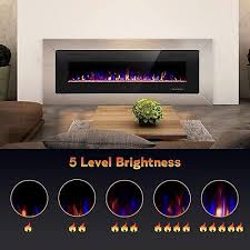 Costway 36 Electric Fireplace Recessed