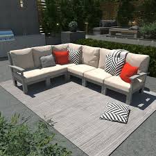 Plastic Outdoor Sectional Sofa Set