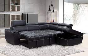 sicily corner sofa bed set black