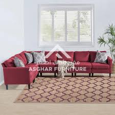 7 piece fabric sectional sofa asghar