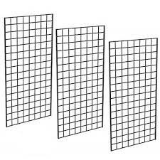 Black Metal Commercial Grade Grid Wall