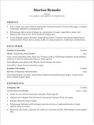 Write an engaging resume using indeed's library of free resume examples and templates. Basic Cv Templates For Word Land The Job With Our Free Templates