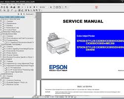 Reset printer epson stylus cx2800. Epson 20 Service Manual