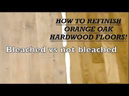 refinish orange oak hardwood floors