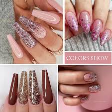 glitter nail gel polish color glitter