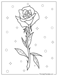 20 rose coloring pages free pdf