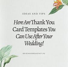 thank you card templates philippines