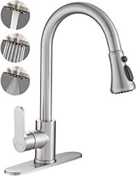 Anything less than the best modern kitchen faucets in your kitchen will result in difficulties like rusting of the faucet, low water pressure, leaky faucets, and you can simply switch from stream to spray by using these unique functions and the nozzles are well angled to provides a powerful flow of water. Buruwo Brass Kitchen Faucet With 3 Modes Sprayer Single Handle 1 Or 3 Hole Modern Kitchen Faucet Brushed Nickel Pull Down Kitchen Sink Faucet For Farmhouse Rv Bar Laundry Amazon Com