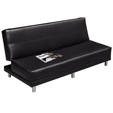 solid 3 seater leather lounge sofa bed