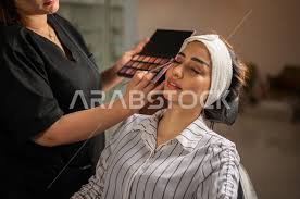 makeup artist in a women s beauty salon