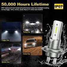 h7 led headlight bulbs 12v 6500k cool