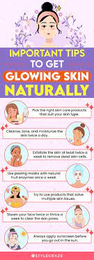 how to get glowing skin naturally in a week
