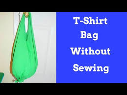 create a no sew t shirt bag perfect
