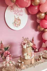Don T Miss These 36 Popular Girl 1st Birthday Themes Bunny Birthday  gambar png