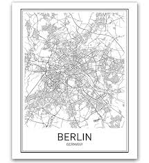 berlin poster berlin map berlin art map