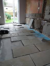 installing a limestone tile floor
