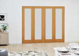 Oak P10 Frosted Folding Room Divider 4