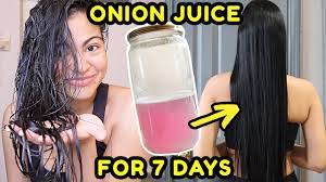 i tried onion juice on my hair for 7