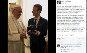 mark zuckerberg meets pope francis
