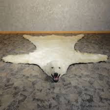 polar bear taxidermy rug