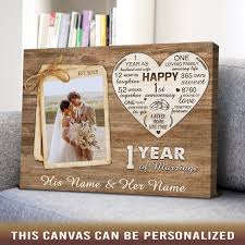 1 year marriage anniversary gifts for