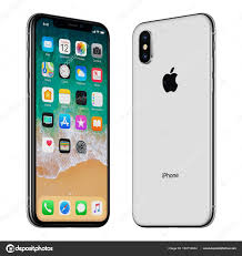 black apple iphone x front side and