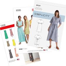 simplicity easy to sew misses dresses
