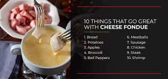 best things to serve with cheese fondue