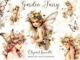 Flower Fairy Clipart Watercolor Clipart