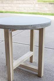 Easy Diy Outdoor Concrete Table The