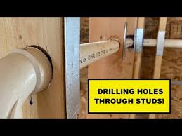 Drilling Holes Stud Frame Walls