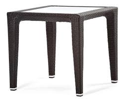 woven plastic table for garden and