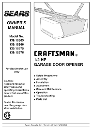 opener embly parts craftsman 139