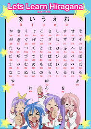 Lucky Star Anime Hiragana Chart Japanese Language