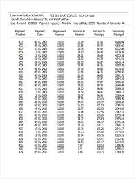 Free 10 Amortization Schedule Examples Samples In Pdf