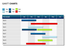 Powerpoint Slide Gantt Chart 6 Months 8 Rows P31 13