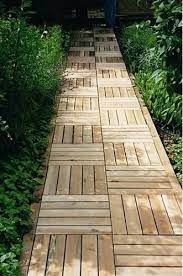 Wooden Garden Paths