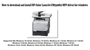 Download the latest drivers, firmware, and software for your hp color laserjet cm2320nf multifunction printer.this is hp's official website that will help automatically detect and download the correct drivers free of cost for your hp computing and printing products for windows and mac. How To Download And Install Hp Color Laserjet Cm2320fxi Mfp Driver Windows 10 8 1 8 7 Vista Xp Youtube