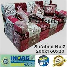 sofabed inoac ukuran 200x160x20cm sofa