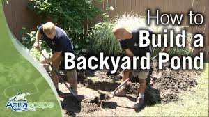 how to build a backyard pond you