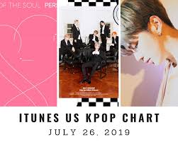 Itunes Us Itunes Kpop Chart July 26th 2019 2019 07 26