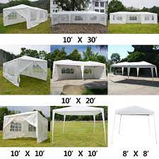 Mcombo 10×30 feet outdoor canopy tent wedding party waterproof instant gazebo pavilion with removable sidewall. 10 X10 10 X20 10 X30 Heavy Duty Party Tent Canopy Bbq Wedding Outdoor Gazebo Ebay