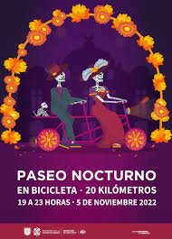 Anuncia SEMOVI actividades para el Paseo Nocturno Muévete en Bici de Día de Muertos