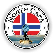 North Cape Norway Seal Sticker Round